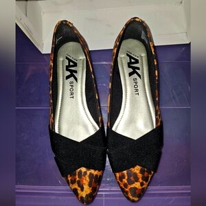 Anne Klein Sport Leopard Flats
